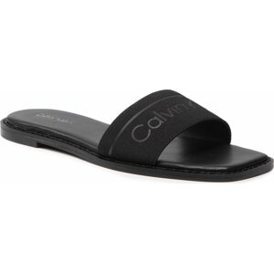 Nazouváky Calvin Klein Squared Flat Slide He HW0HW00817 Ck Black BAX