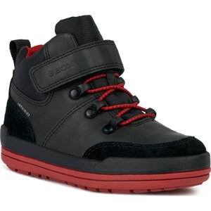 Kozačky Geox J Charz Boy B Abx J36F3A 0MEFU C0048 D Black/Red