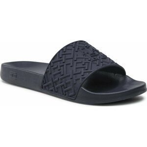 Nazouváky Tommy Hilfiger Rubber Th Monogram Pool Slide FM0FM04464 Desert Sky DW5