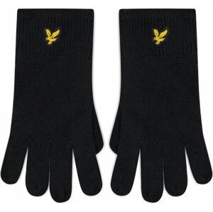 Pánské rukavice Lyle & Scott Racked Rib Gloves GL304CL True Black