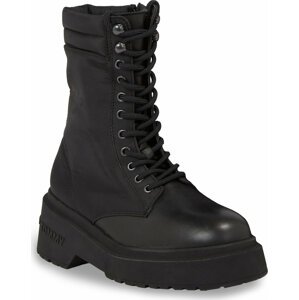 Polokozačky Tommy Jeans Tjw Lace Up Padded Boot EN0EN02405 Black BDS
