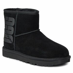 Boty Ugg W Classic Mini Ugg Side Logo 1144057 BLK