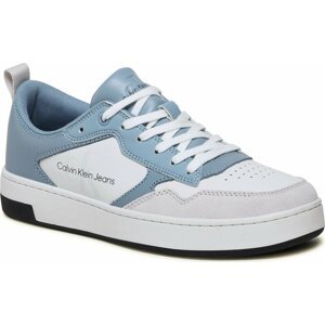 Sneakersy Calvin Klein Jeans Basket Cupsole Low Lth Mono YM0YM00574 Iceland Blue/White/Ghost Grey 0G0