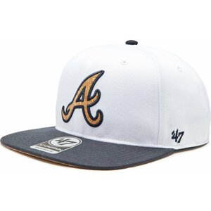Kšiltovka 47 Brand MLB Atlanta Braves Corkscrew '47 CAPTAIN B-CORKS01WBP-WH White