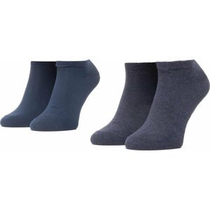 Sada 2 párů nízkých ponožek unisex Levi's® 37157-0195 Tmavomodrá