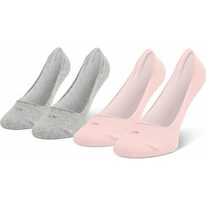 Sada 2 párů dámských ponožek Calvin Klein 701218767 Pink 003