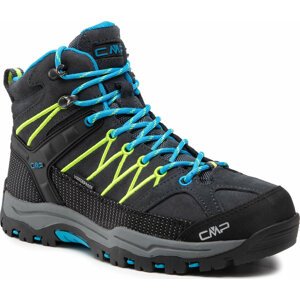 Trekingová obuv CMP Kids Rigel Mid Trekking Shoes Wp 3Q12944J Antracite/Yellow Fluo