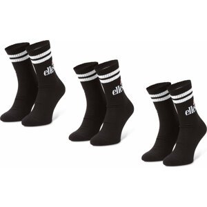 Sada 3 párů pánských vysokých ponožek Ellesse Pullo SAAC0620 Black 011
