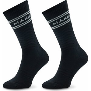 Sada 2 párů vysokých ponožek unisex Makia U83015 Black 999