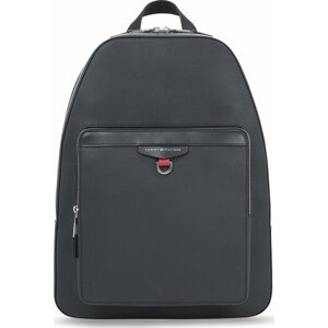 Batoh Tommy Hilfiger Th Structured Leather Backpack AM0AM11561 Černá
