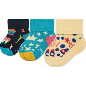 Sada 4 párů dětských vysokých ponožek Happy Socks XKFNT08-6500 Barevná