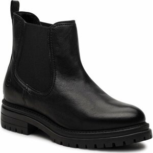 Kotníková obuv s elastickým prvkem Tamaris 1-25496-27 Black Leather 003