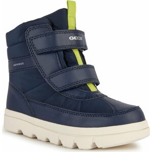 Sněhule Geox J Willaboom Boy B Ab J36LFB 0FU54 C0749 D Navy/Lime