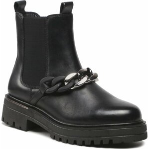 Kotníková obuv s elastickým prvkem Tamaris 1-25419-29 Black Leather 003