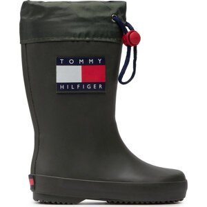 Holínky Tommy Hilfiger Rain Boot T3X6-30766-0047 M Military Green