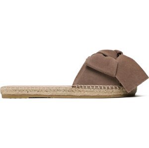 Espadrilky Manebi Suede Sandals With Bow W 1.9 J0 Vintage Taupe