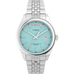Hodinky Timex Legacy Day and Date Tiffany TW2V68400 Silver/ Turquoise