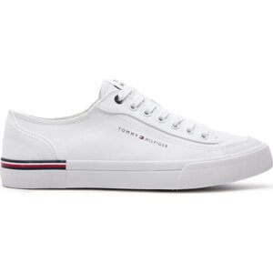Tenisky Tommy Hilfiger Corporate Vulc Canvas FM0FM04954 White YBS