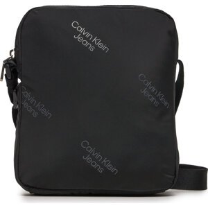 Brašna Calvin Klein Jeans Sport Essentials Reporter18 Aop K50K511823 Black/Pinstripe Grey 01R