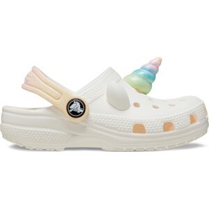 Nazouváky Crocs Classic Iam Rainbow Unicorn Clog T 209701 Chalk 0WV