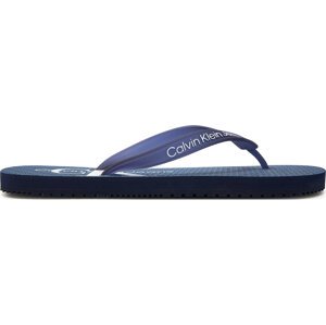 Žabky Calvin Klein Jeans Beach Sandal Glossy YM0YM00952 Peacot/Dusk Blue 0G7