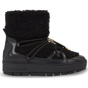 Sněhule Tommy Hilfiger Tommy Teddy Snowboot FW0FW07505 Black BDS