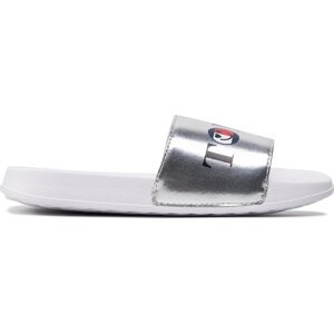 Nazouváky Tommy Hilfiger Smile Print Pool Slide T3A0-32194-1367 S Silver 904