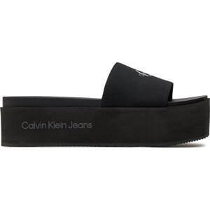 Nazouváky Calvin Klein Jeans Flatform Sandal Met YW0YW01036 Black BDS
