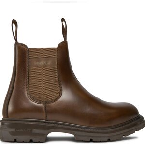 Kotníková obuv s elastickým prvkem Gant Gretty Chelea Boot 27651410 Dark Olive