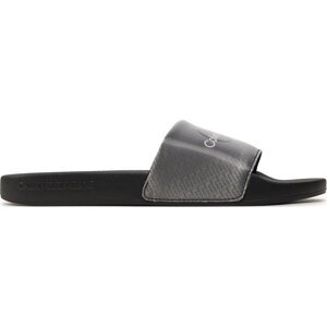 Nazouváky Calvin Klein Jeans Slide Lenticular YM0YM00953 Black/Silver 0GN