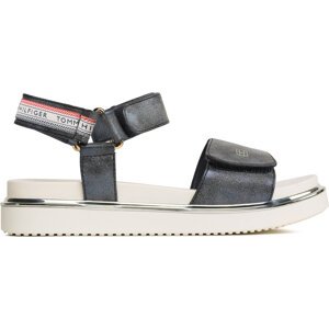 Sandály Tommy Hilfiger Platform Velcro Sandal T3A2-32760-0568 S Blue 800