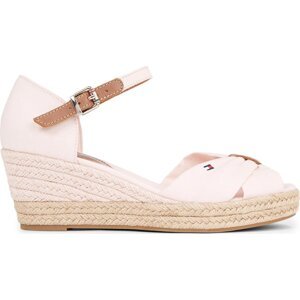Espadrilky Tommy Hilfiger Basic Open Toe Mid Wedge FW0FW04785 Whimsy Pink TJQ