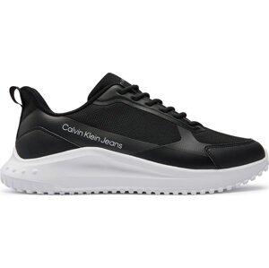 Sneakersy Calvin Klein Jeans Eva Runner Lowlaceup Mix In Mr YM0YM00906 Black/Bright White/Silver 0GM