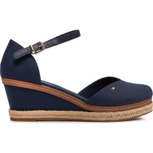 Polobotky Tommy Hilfiger Basic Closed Toe Mid Wedge FW0FW04787 Space Blue DW6