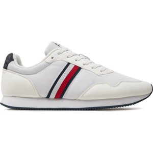 Sneakersy Tommy Hilfiger Lo Runner Mix FM0FM04958 White YBS