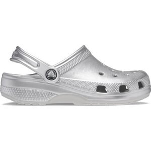 Nazouváky Crocs Crocs Classic Metallic Clog T 209198 Stříbrná