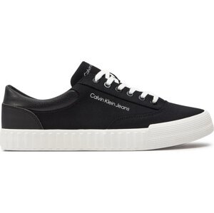 Sneakersy Calvin Klein Jeans Skater Vulc Low Laceup Mix In Dc YM0YM00903 Black/Bright White 0GM