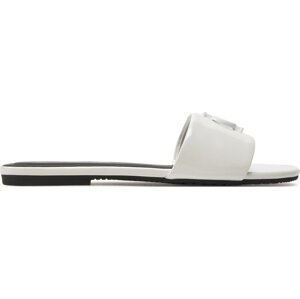 Nazouváky Calvin Klein Jeans Flat Sandal Slide Mg Met YW0YW01348 Bright White YBR