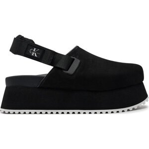 Sandály Calvin Klein Jeans Sling Close Toe Flatform Btw YW0YW01439 Černá