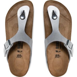 Žabky Birkenstock Gizeh Bs 0043853 Stříbrná