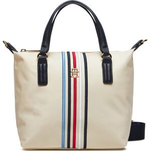 Kabelka Tommy Hilfiger Poppy Small Tote Corp AW0AW15986 Écru