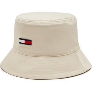 Klobouk Tommy Jeans Tjm Elongated Flag Bucket Hat AM0AM11697 Écru