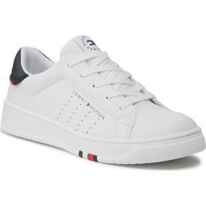 Sneakersy Tommy Hilfiger Low Cut Lace-Up T3B4-32222-1355 S Bílá