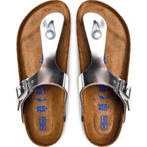 Žabky Birkenstock Gizeh Bs 1003675 Stříbrná