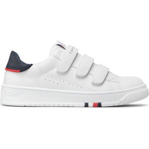 Sneakersy Tommy Hilfiger Low Cut Velcro Sneaker T3B4-32223-1355 S Bílá