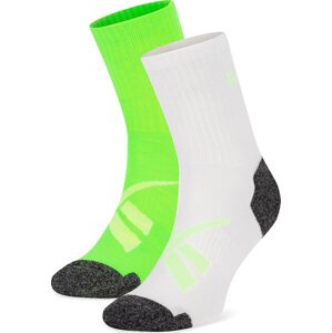 Sada 2 párů vysokých ponožek unisex Reebok R0418-SS24 (2-pack) Barevná