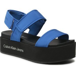 Sandály Calvin Klein Jeans Flatform Sandal Softny YW0YW00965 Modrá