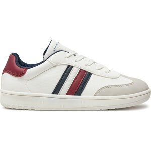 Sneakersy Tommy Hilfiger Stripes Low Cut ace-Up Sneaker T3X9-33645-1269 Bílá