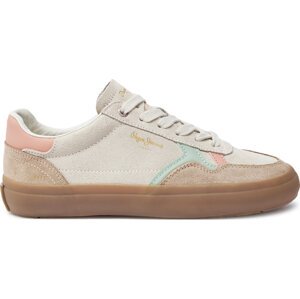 Sneakersy Pepe Jeans Travis Retro PLS31586 Écru