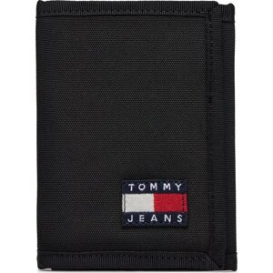 Velká pánská peněženka Tommy Jeans Tjm Ess Daily Nylon Trifold AM0AM12083 Černá